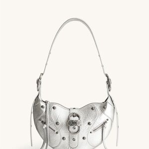 Silver Designer Shoulder Bag